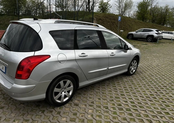 Peugeot 308 cena 16900 przebieg: 129553, rok produkcji 2009 z Gdańsk małe 211